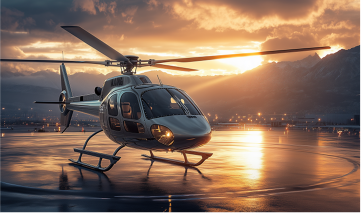 helicopter with elite VIP